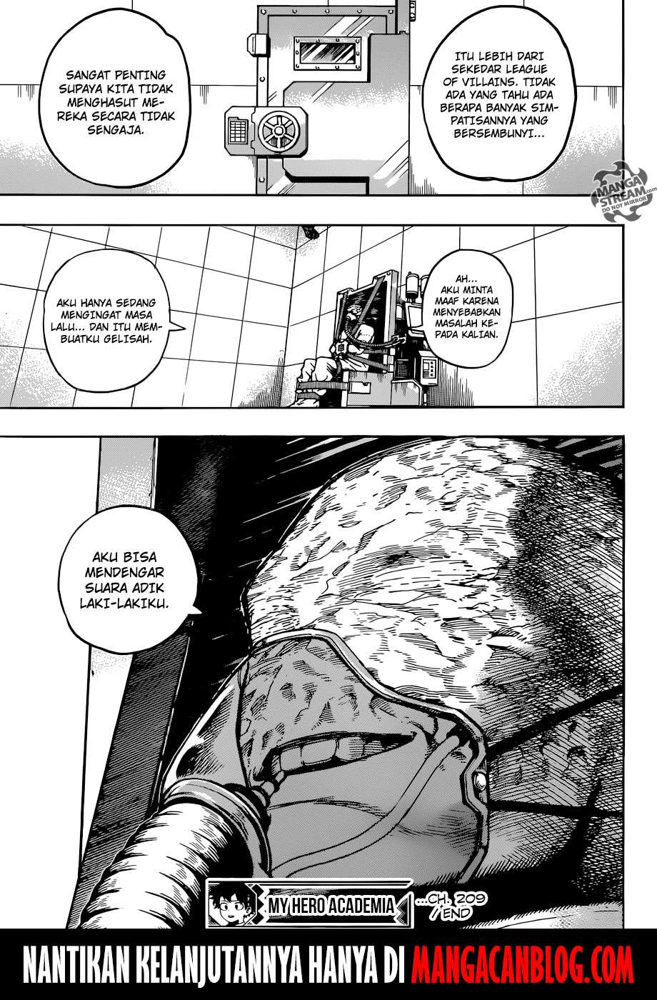 Boku no Hero Academia Chapter 209 Gambar 16