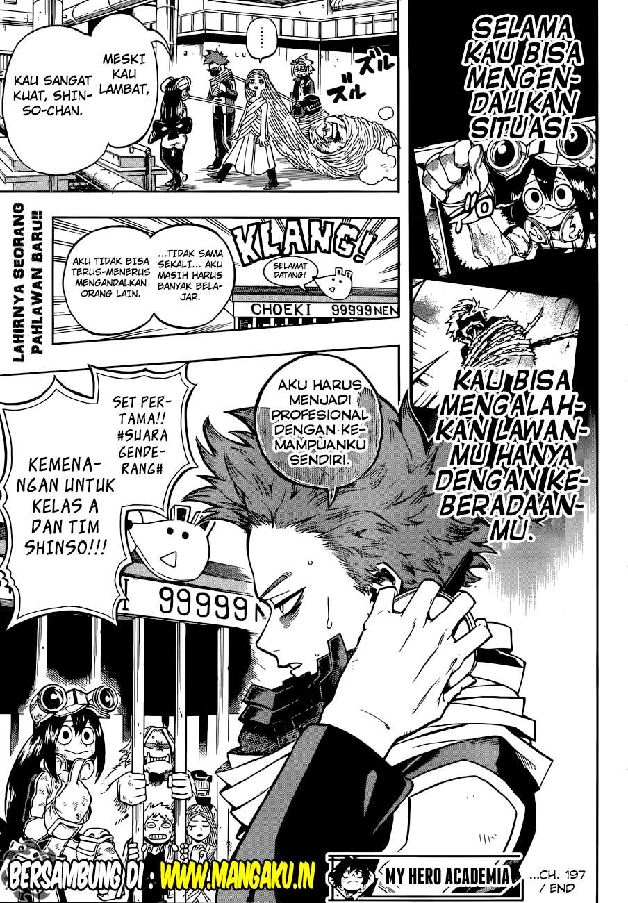 Boku no Hero Academia Chapter 197 Gambar 16