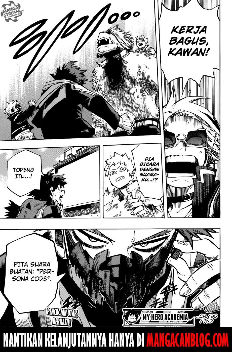 Boku no Hero Academia Chapter 195 Gambar 17