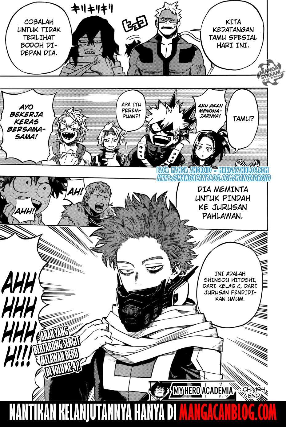 Boku no Hero Academia Chapter 194 Gambar 13