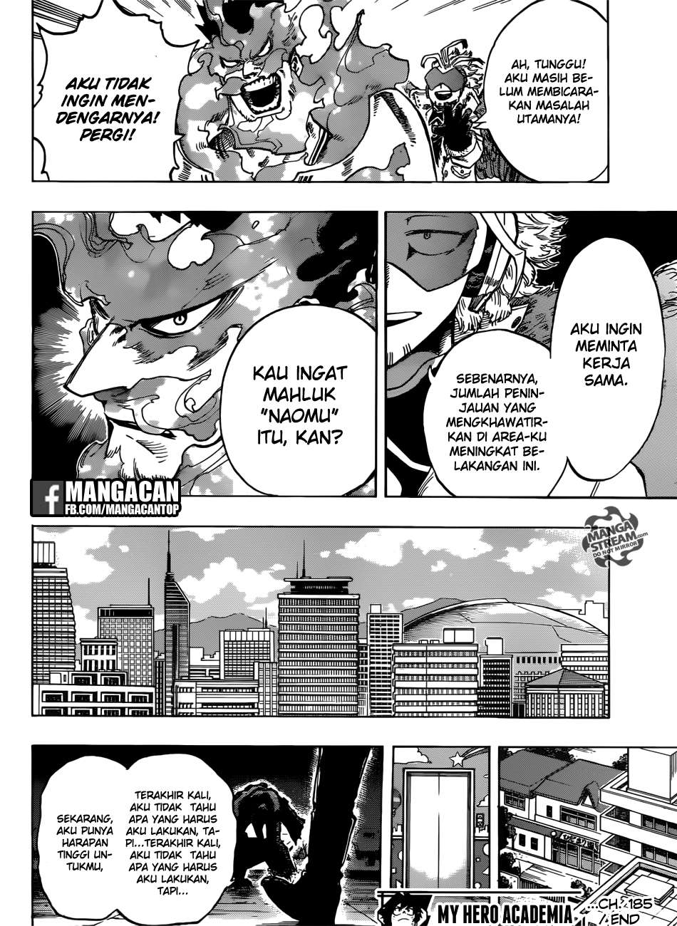 Boku no Hero Academia Chapter 185 Gambar 15