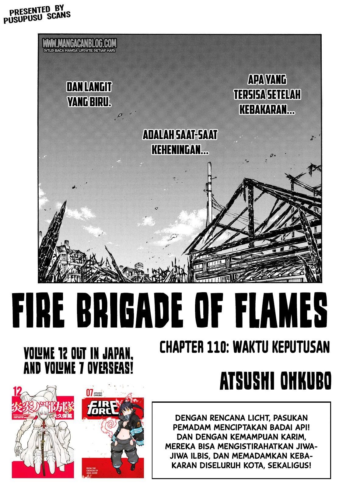 Komik Fire Brigade of Flames Chapter 110 gambar nomor 1
