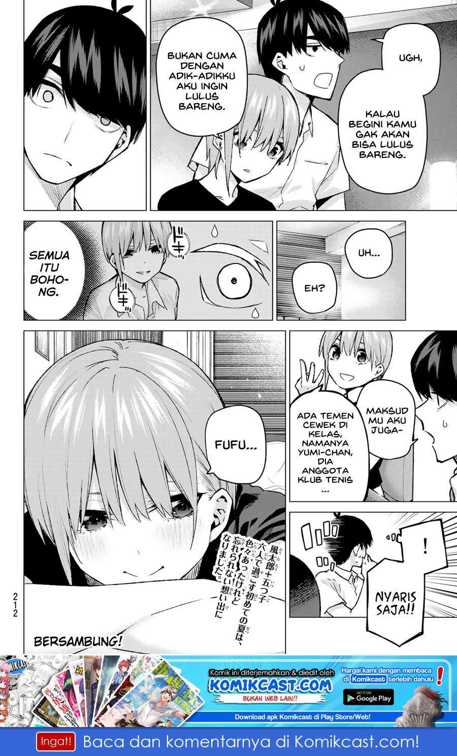 Go-toubun no Hanayome Chapter 95 Gambar 22