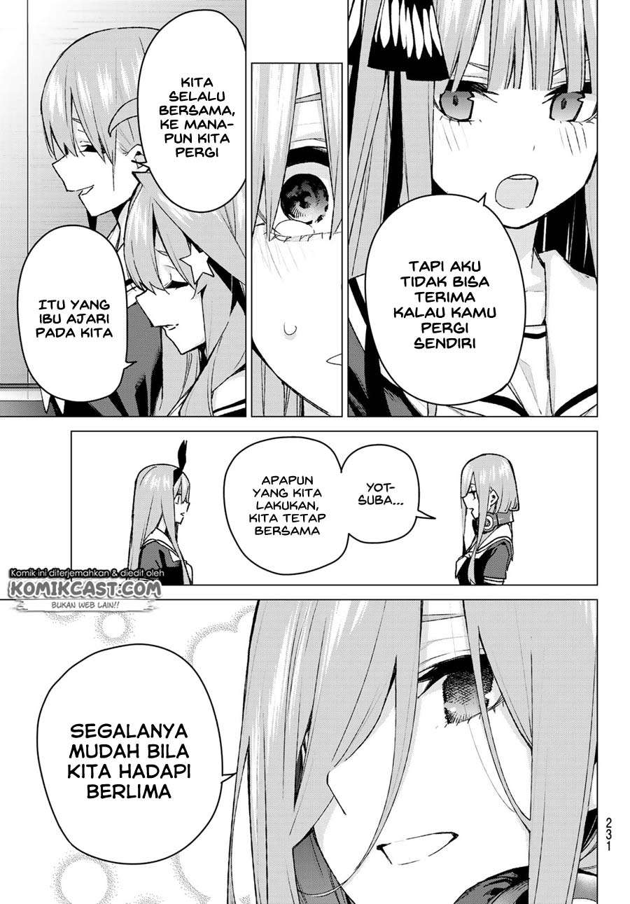 Go-toubun no Hanayome Chapter 89 Gambar 18