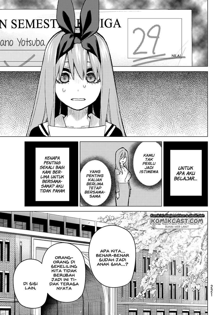 Go-toubun no Hanayome Chapter 89 Gambar 9