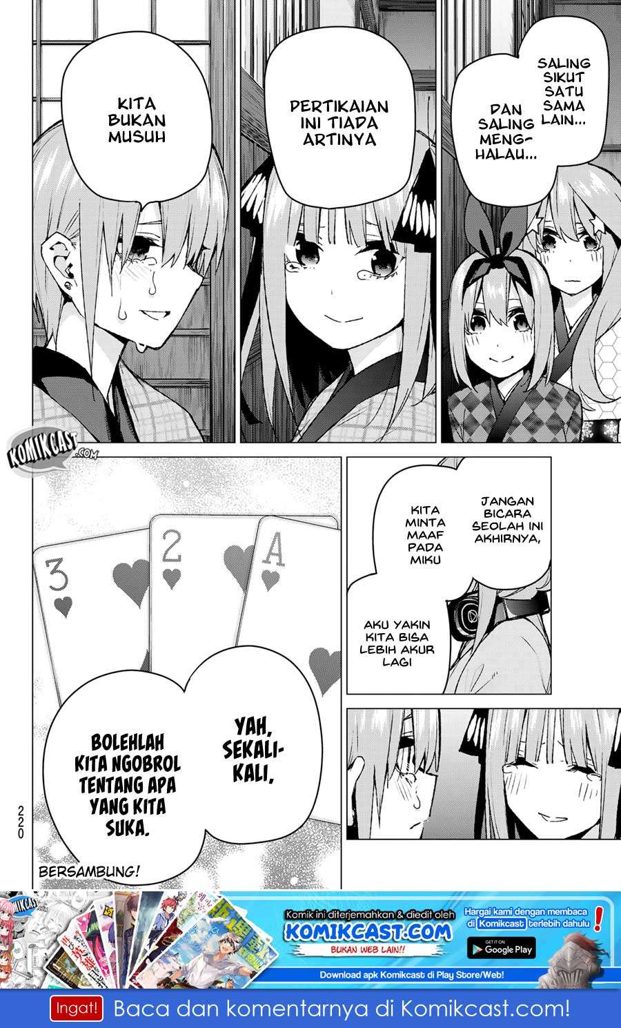 Go-toubun no Hanayome Chapter 85 Gambar 21