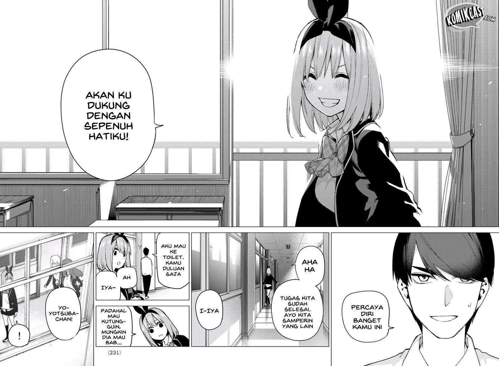 Go-toubun no Hanayome Chapter 72 Gambar 17