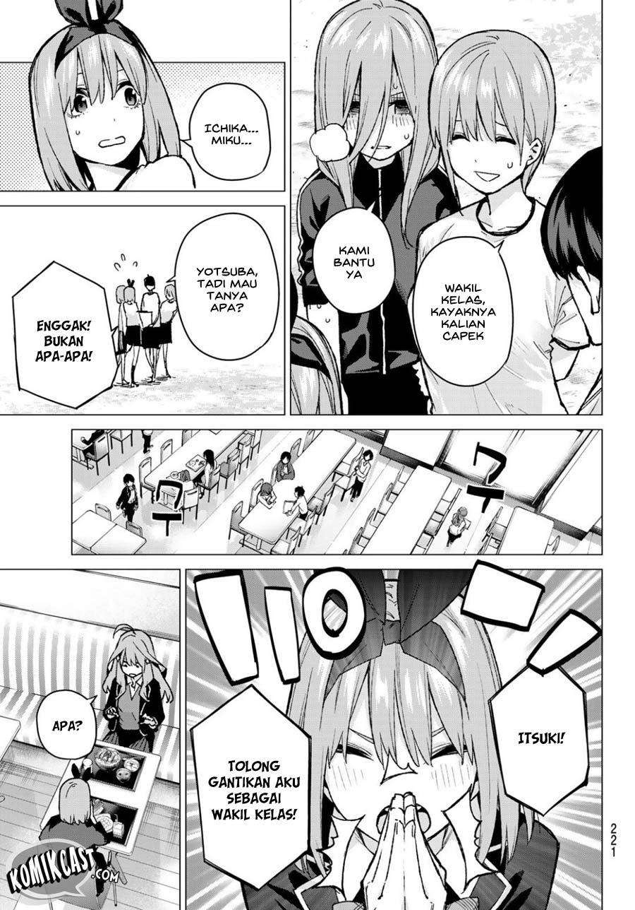 Go-toubun no Hanayome Chapter 72 Gambar 8