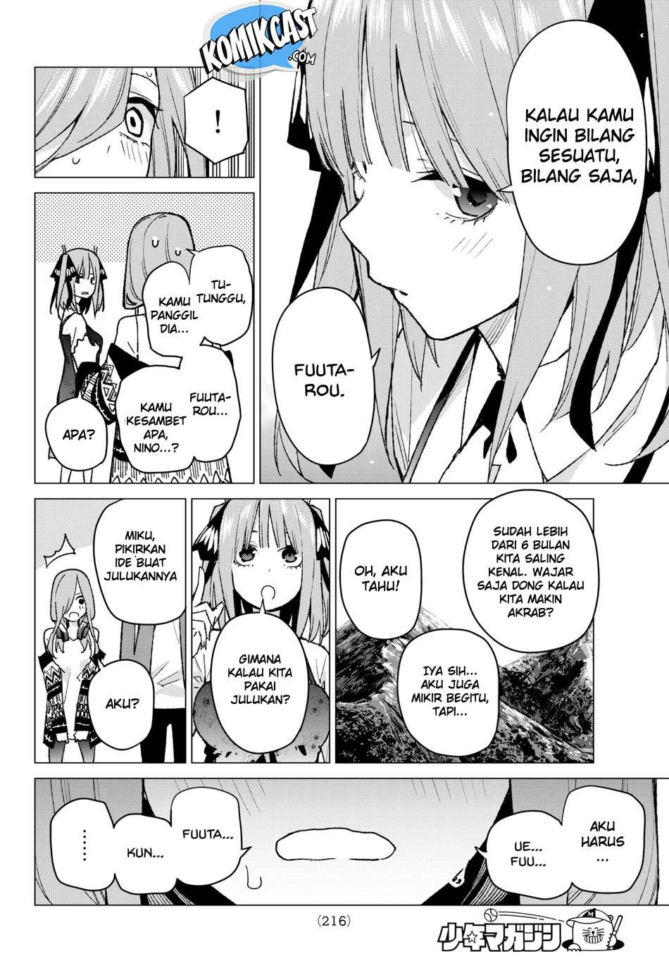 Go-toubun no Hanayome Chapter 62 Gambar 6