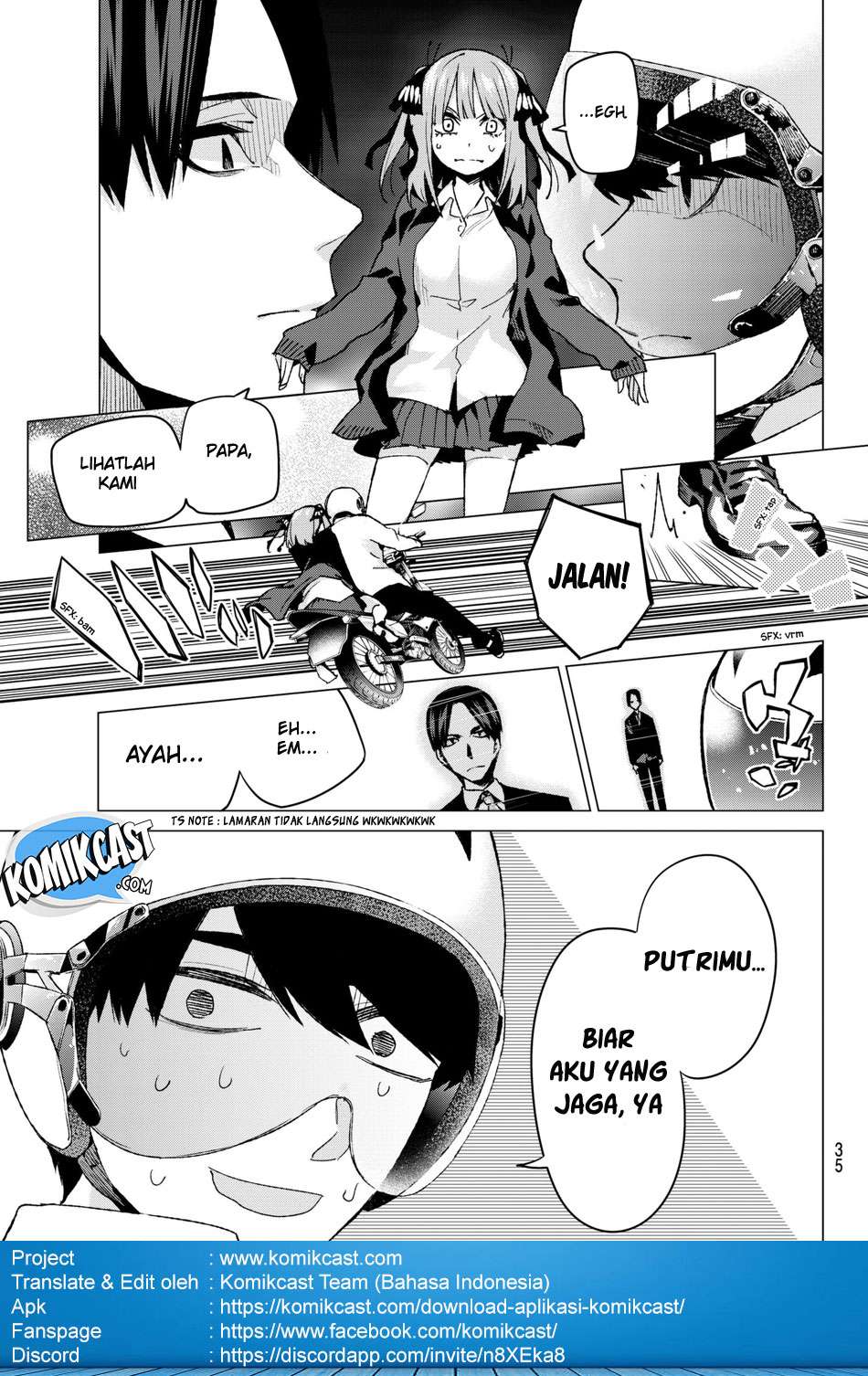 Go-toubun no Hanayome Chapter 59 Gambar 17