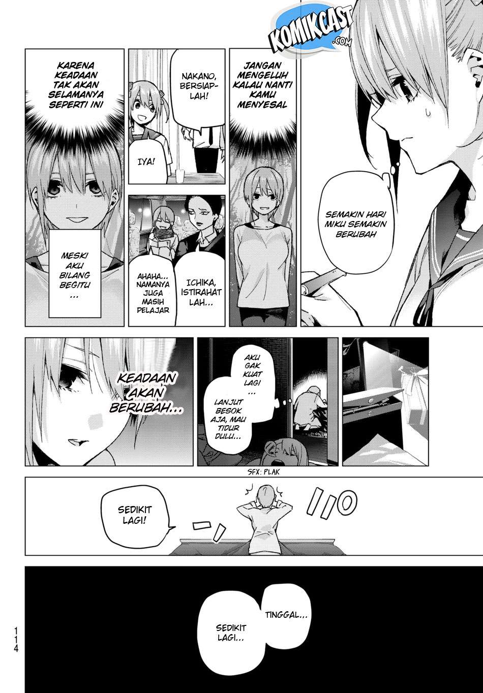 Go-toubun no Hanayome Chapter 58 Gambar 18