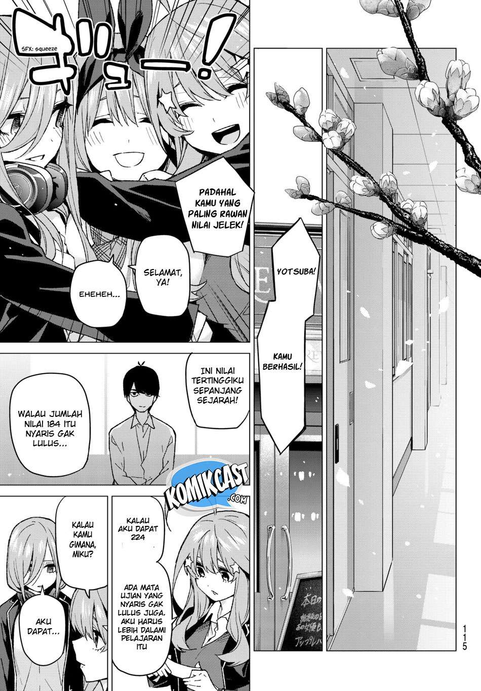 Go-toubun no Hanayome Chapter 58 Gambar 19