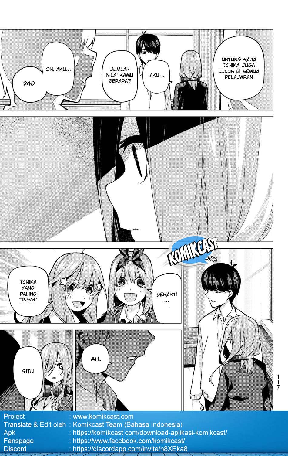 Go-toubun no Hanayome Chapter 58 Gambar 21