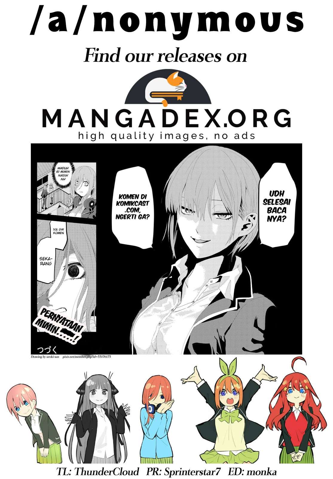 Go-toubun no Hanayome Chapter 58 Gambar 23
