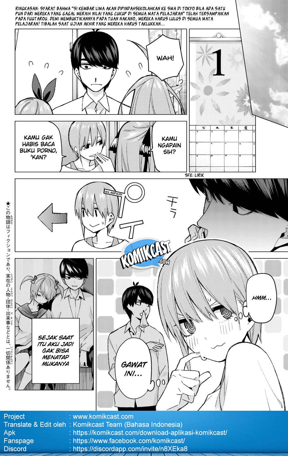 Go-toubun no Hanayome Chapter 58 Gambar 4