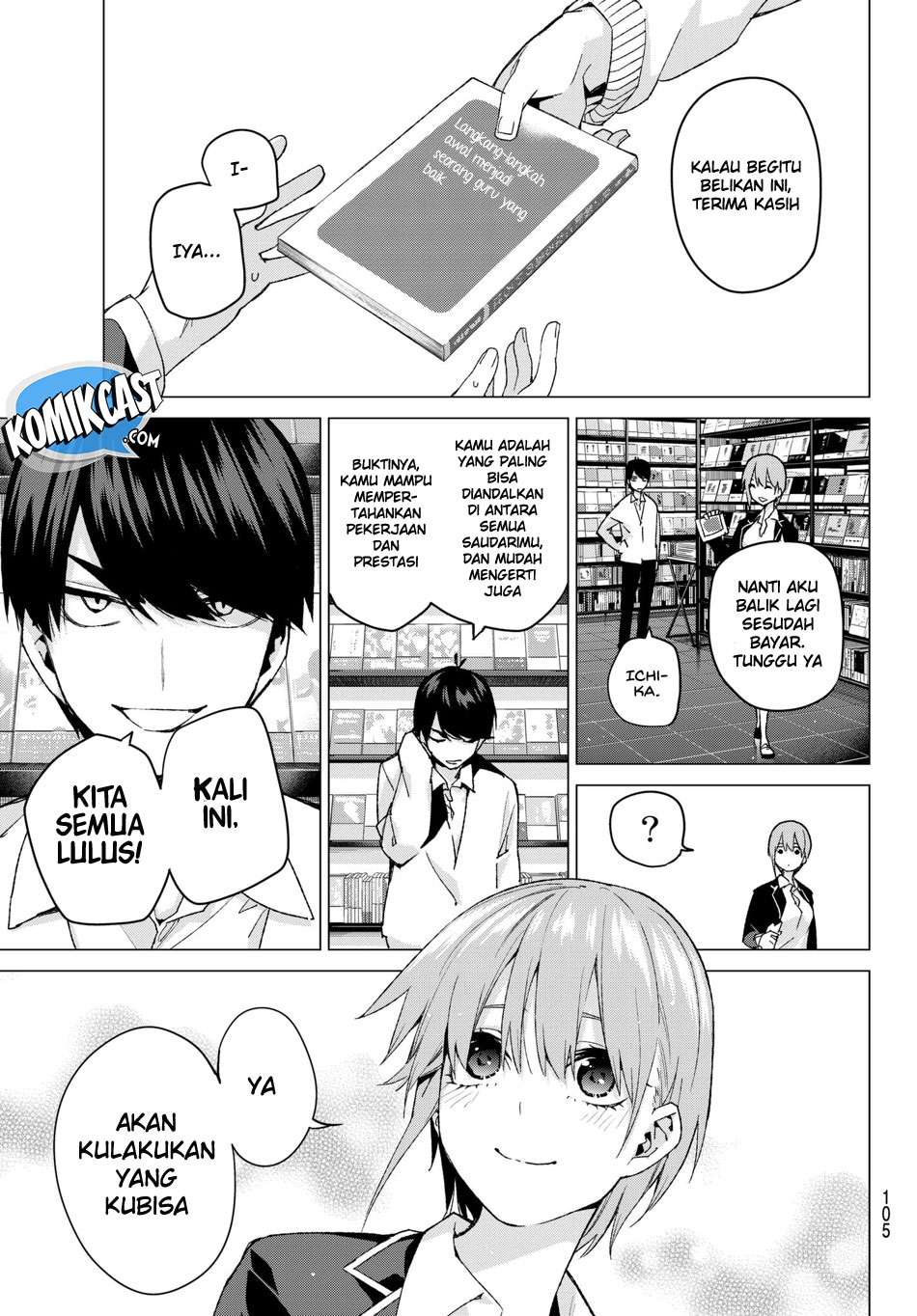 Go-toubun no Hanayome Chapter 58 Gambar 9