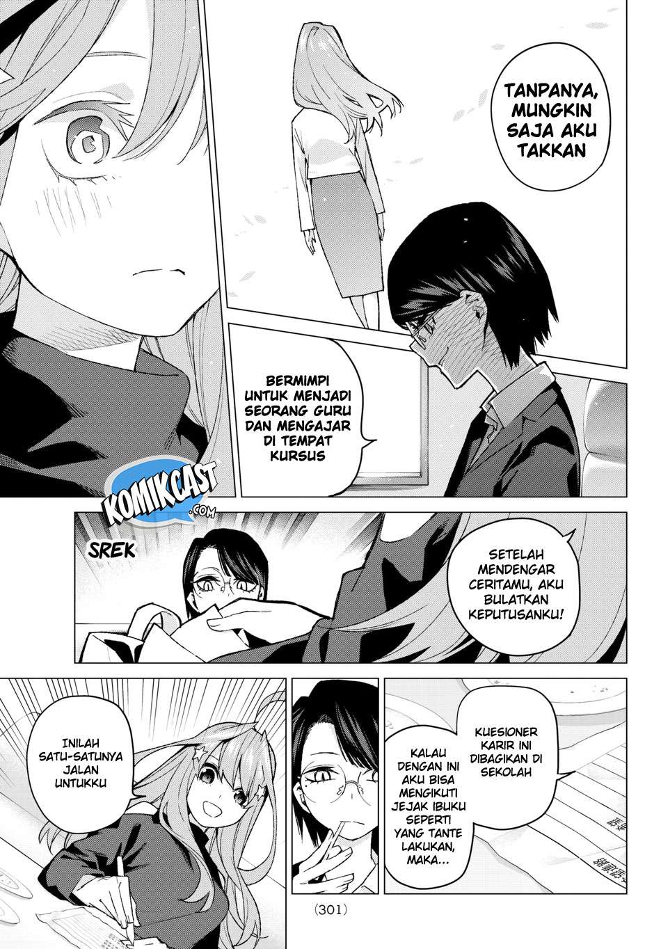Go-toubun no Hanayome Chapter 57 Gambar 15