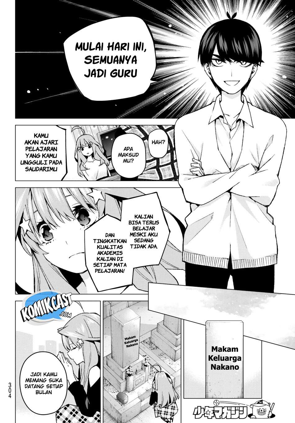 Go-toubun no Hanayome Chapter 57 Gambar 18