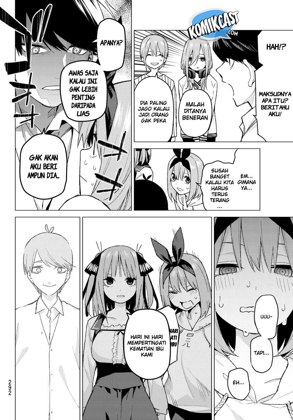 Go-toubun no Hanayome Chapter 57 Gambar 5