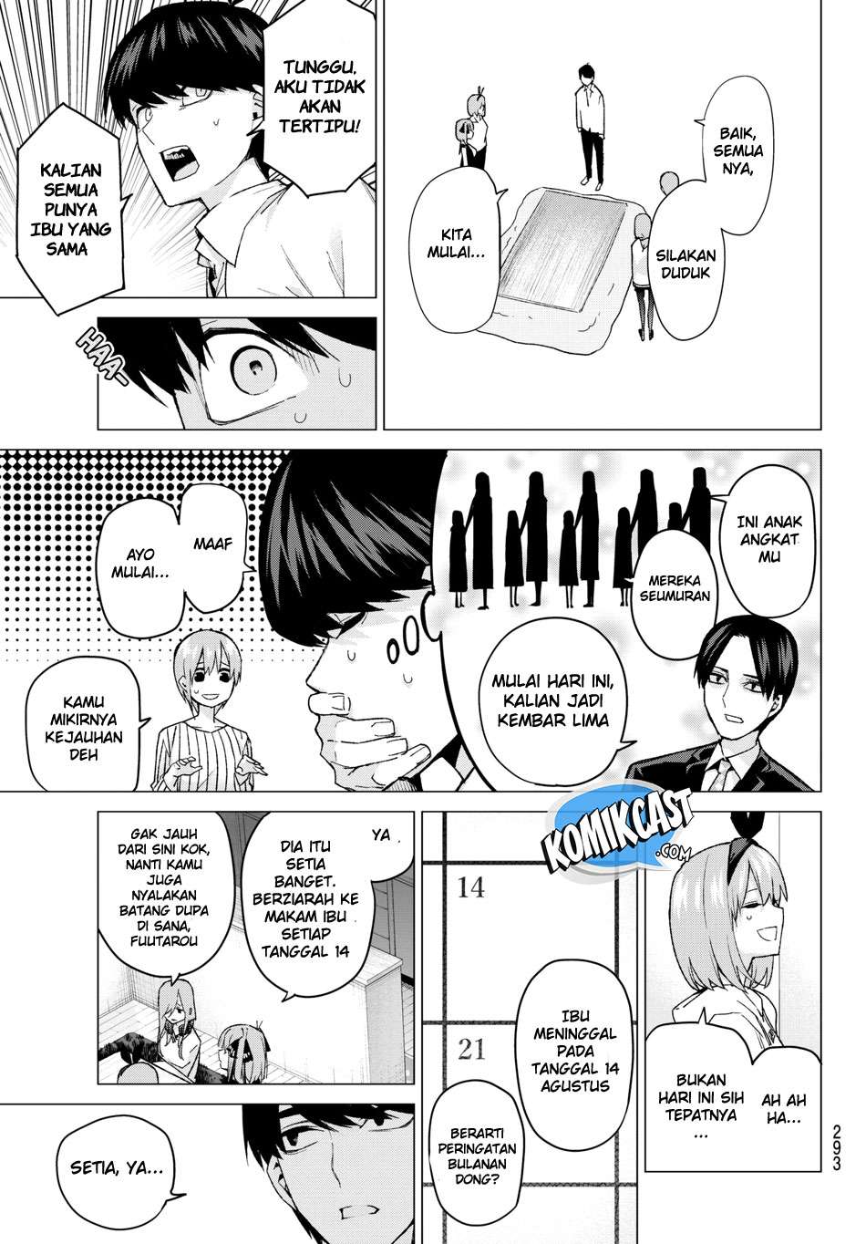 Go-toubun no Hanayome Chapter 57 Gambar 6