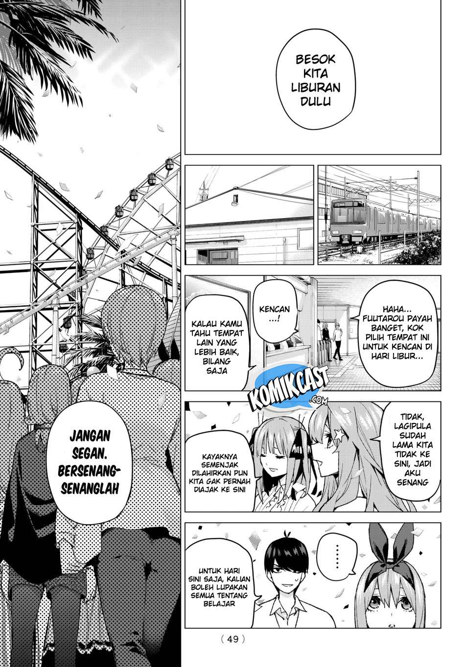 Go-toubun no Hanayome Chapter 56 Gambar 7