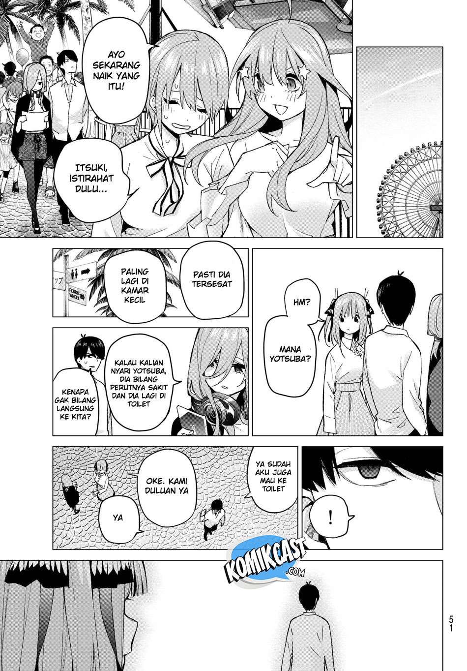 Go-toubun no Hanayome Chapter 56 Gambar 9