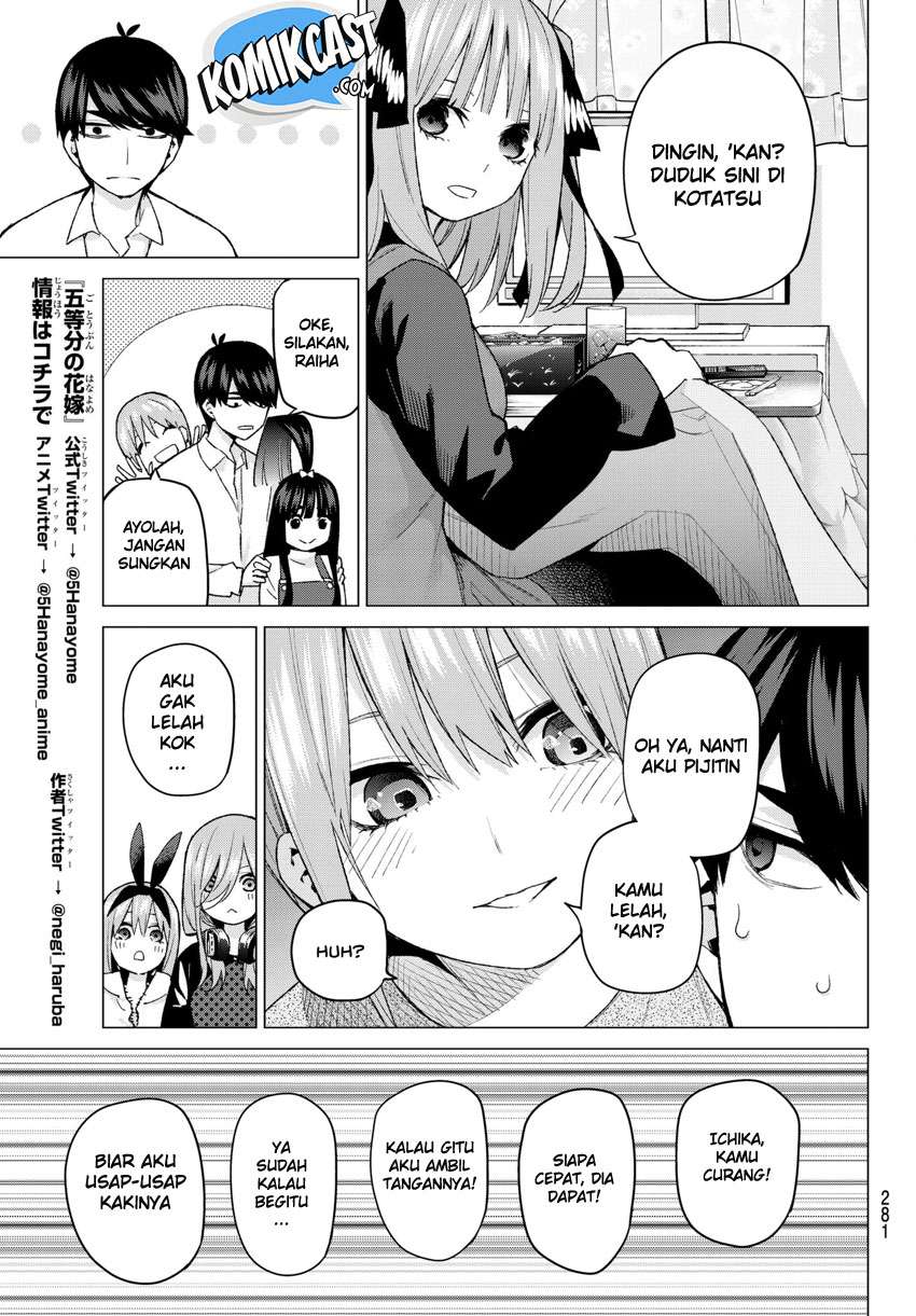 Go-toubun no Hanayome Chapter 51 Gambar 9
