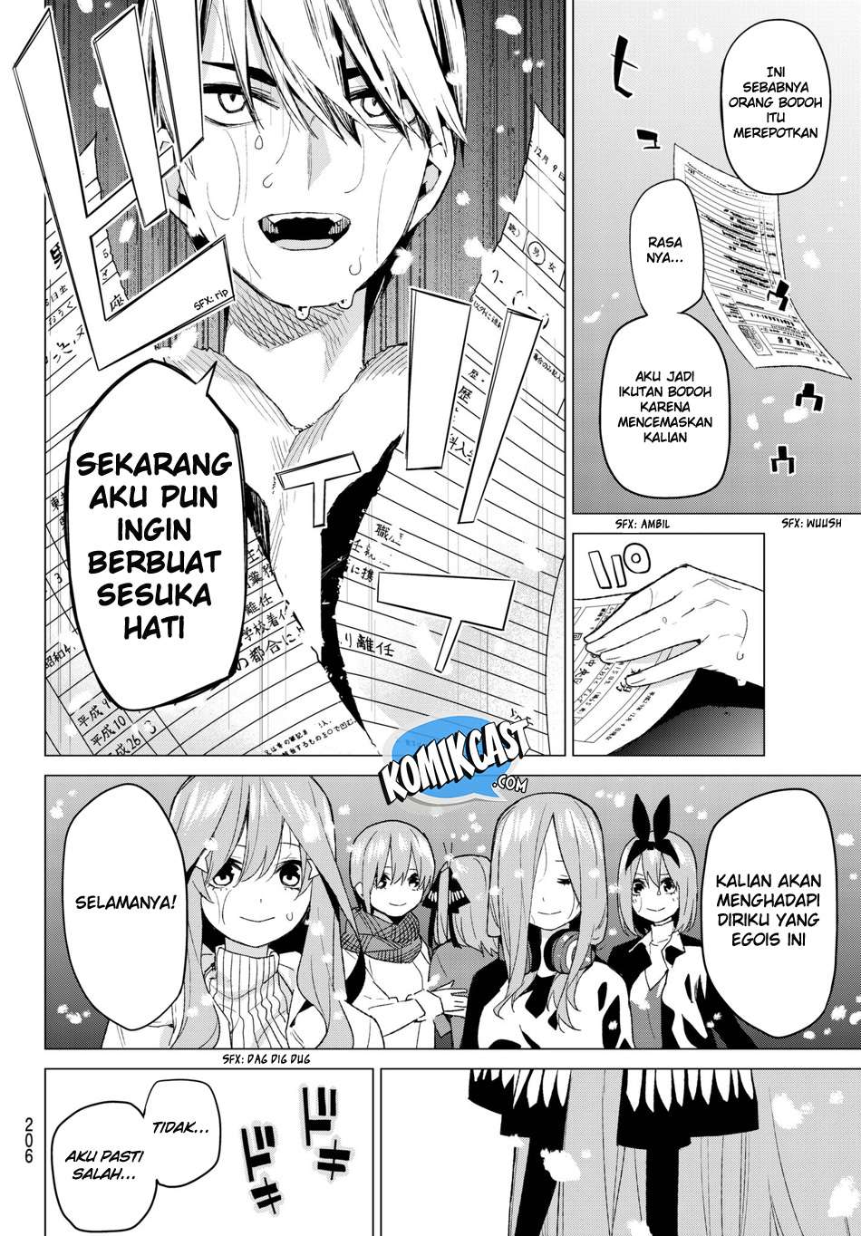 Go-toubun no Hanayome Chapter 50 Gambar 17