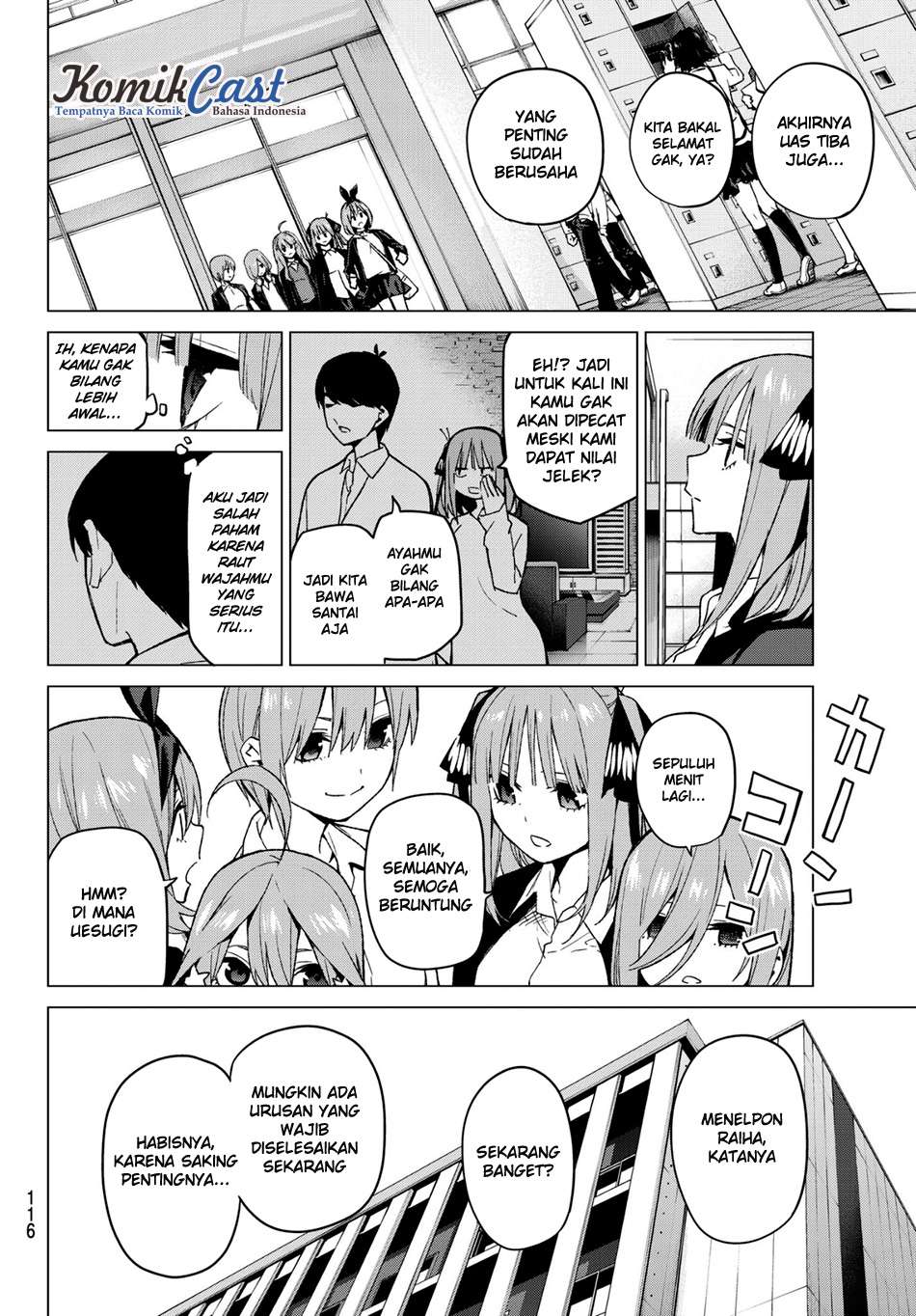 Go-toubun no Hanayome Chapter 48 Gambar 14