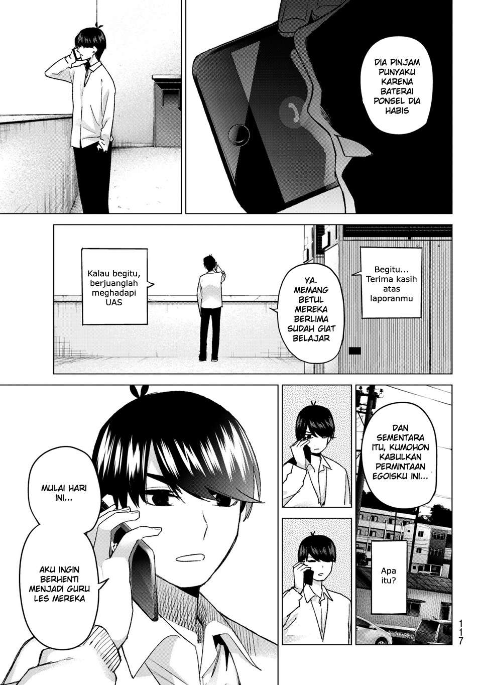 Go-toubun no Hanayome Chapter 48 Gambar 15