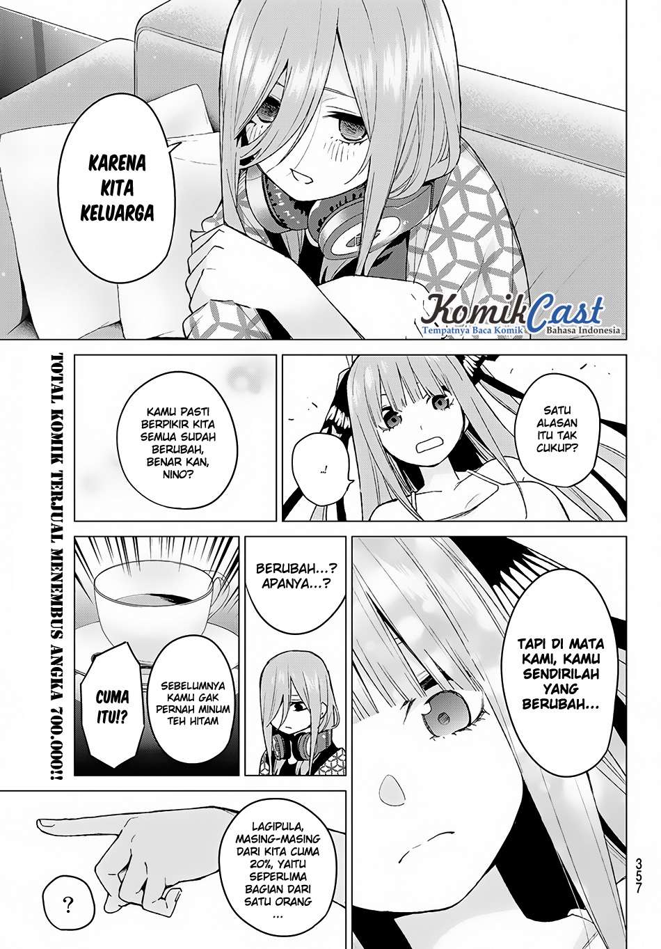 Go-toubun no Hanayome Chapter 46 Gambar 12