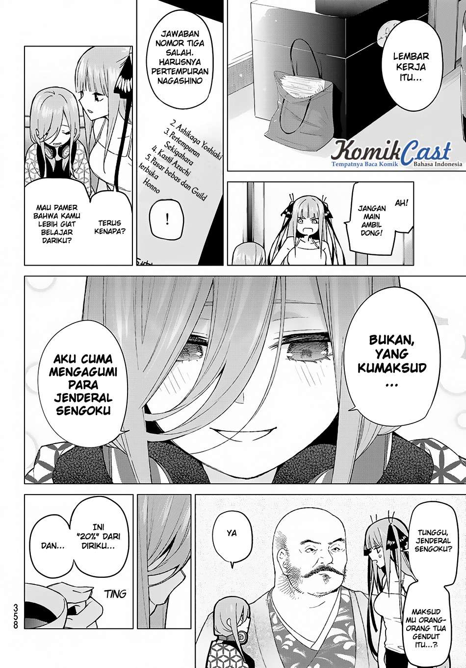Go-toubun no Hanayome Chapter 46 Gambar 13