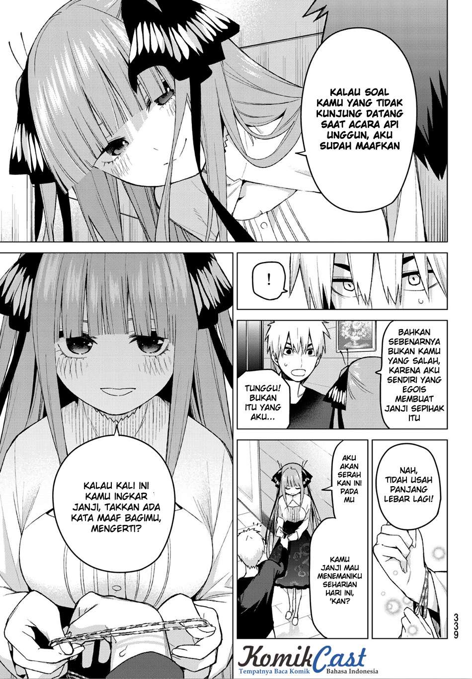 Go-toubun no Hanayome Chapter 44 Gambar 5