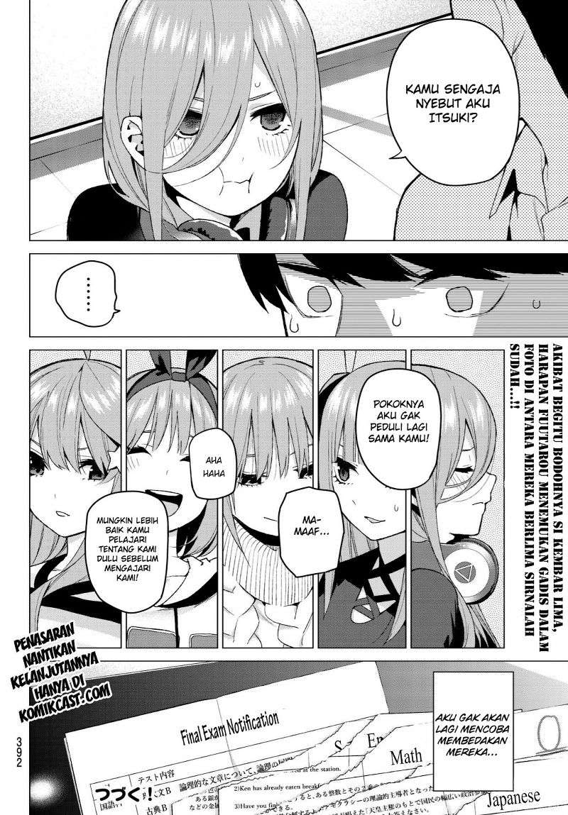 Go-toubun no Hanayome Chapter 35 Gambar 21