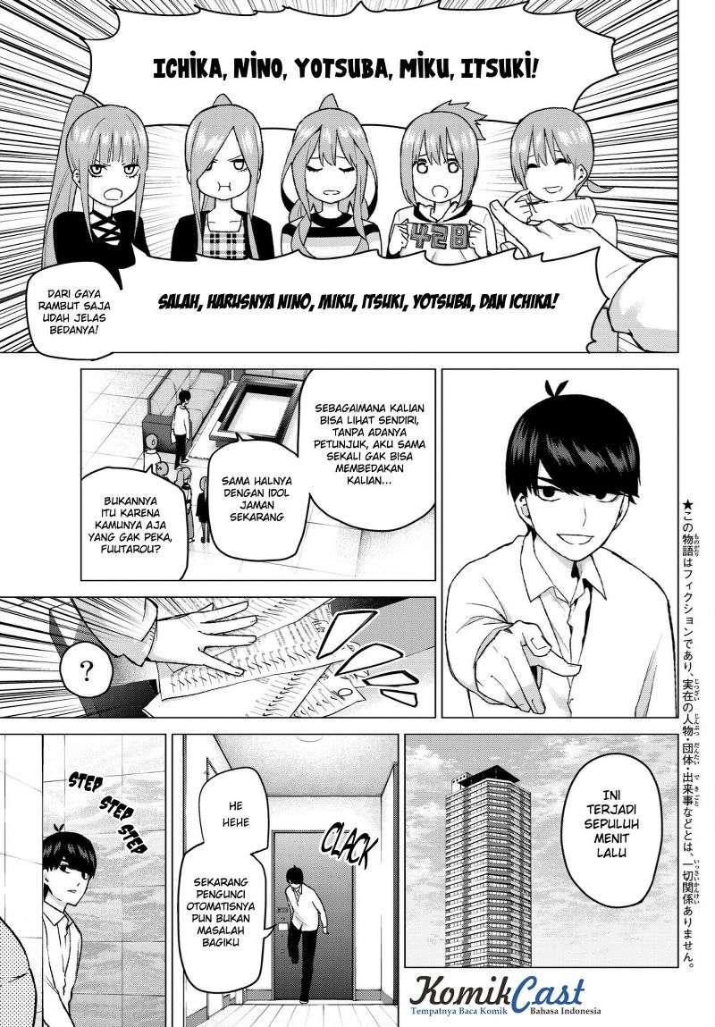 Go-toubun no Hanayome Chapter 35 Gambar 4