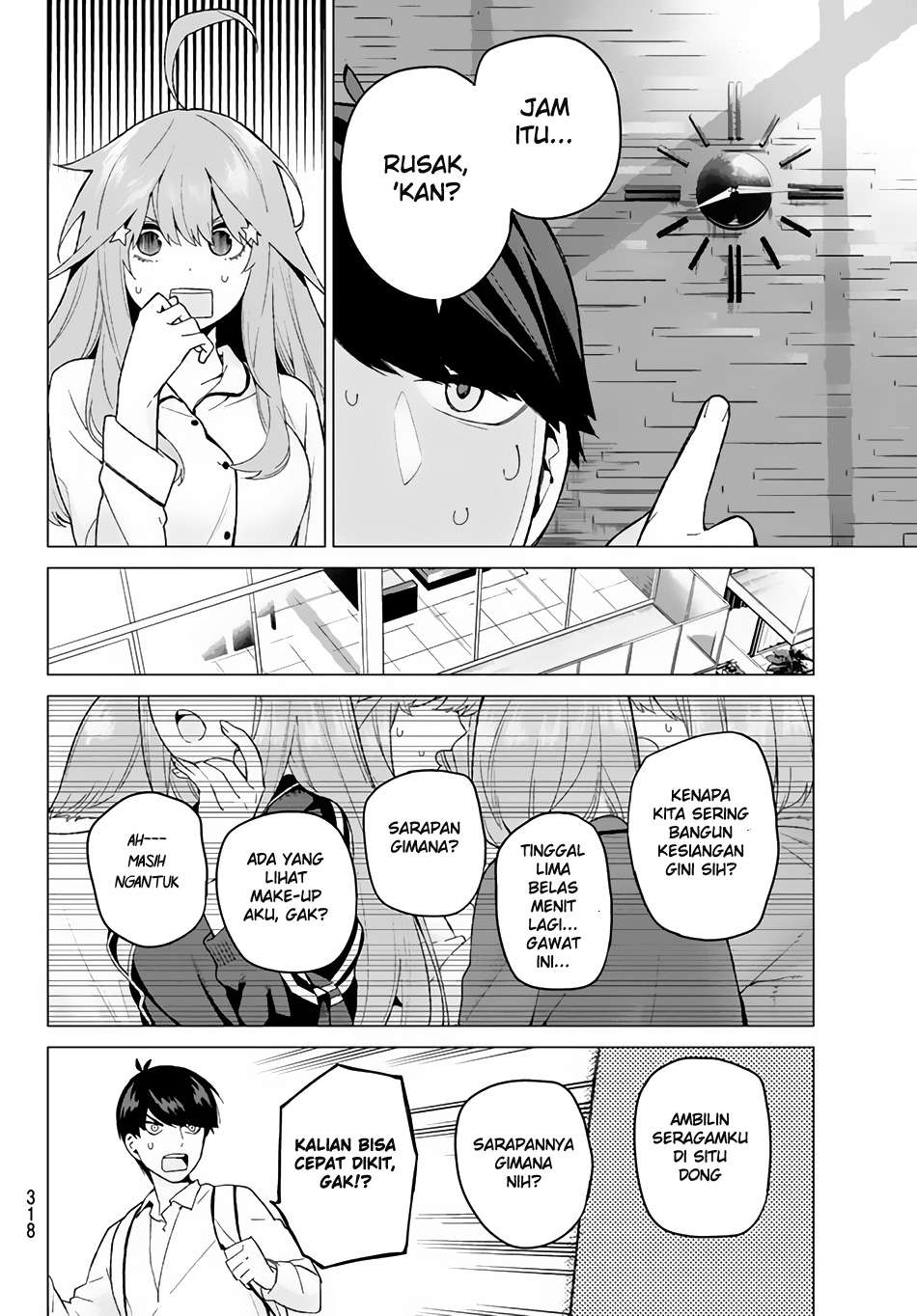 Go-toubun no Hanayome Chapter 19 Gambar 5