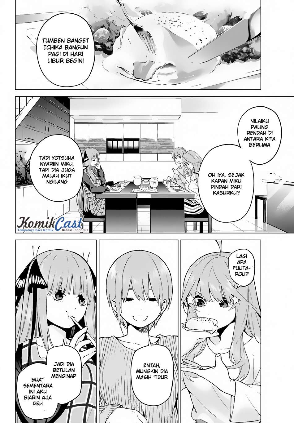Go-toubun no Hanayome Chapter 18 Gambar 4