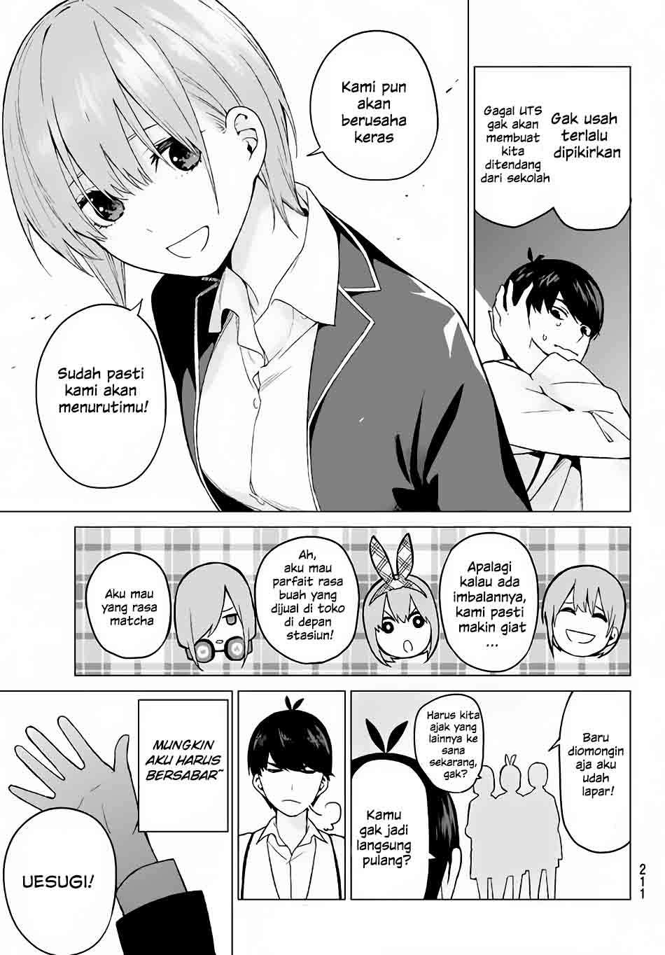 Go-toubun no Hanayome Chapter 15 Gambar 16