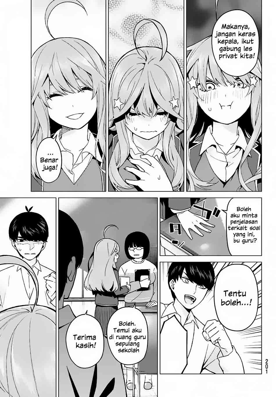 Go-toubun no Hanayome Chapter 15 Gambar 6