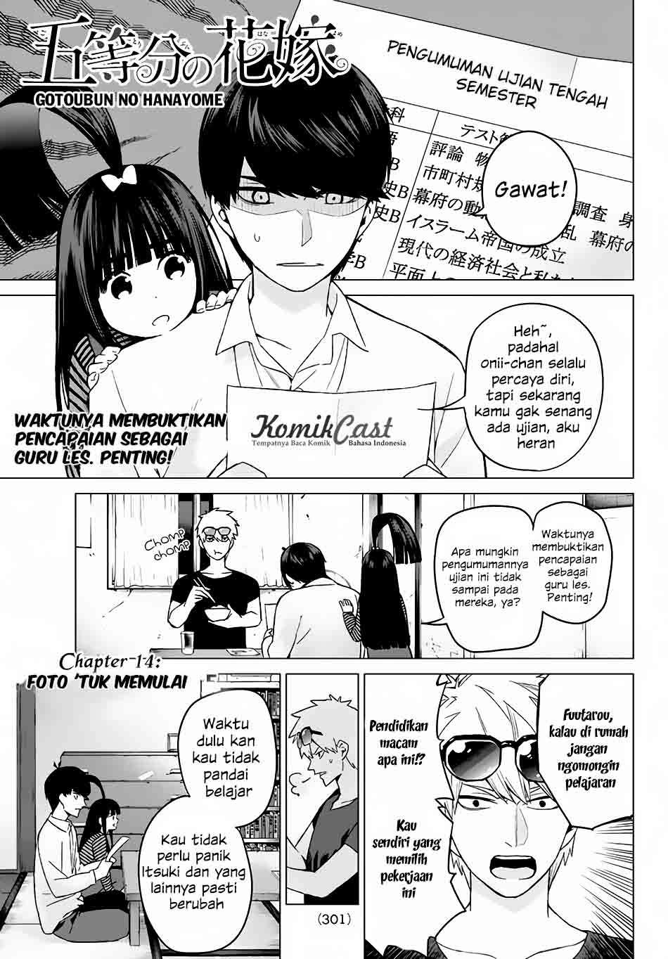 Manga Go-toubun no Hanayome Chapter 14 gambar nomor 2