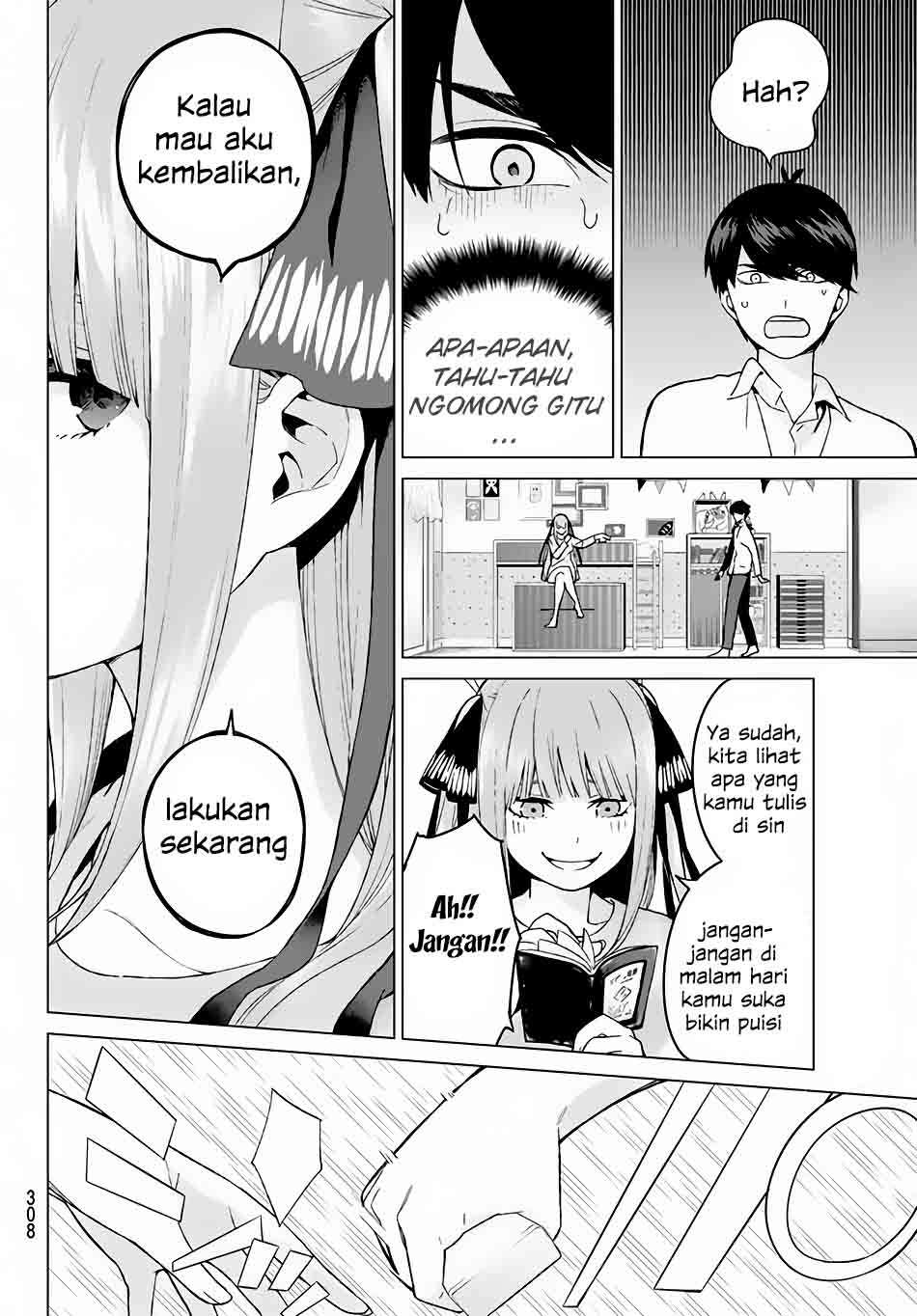 Go-toubun no Hanayome Chapter 14 Gambar 9