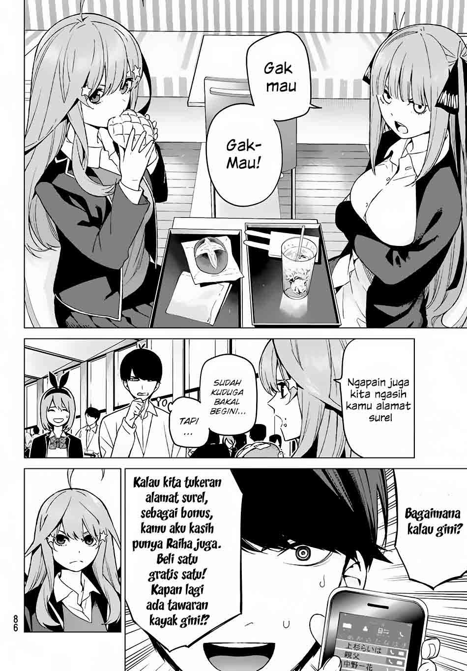 Go-toubun no Hanayome Chapter 13 Gambar 11