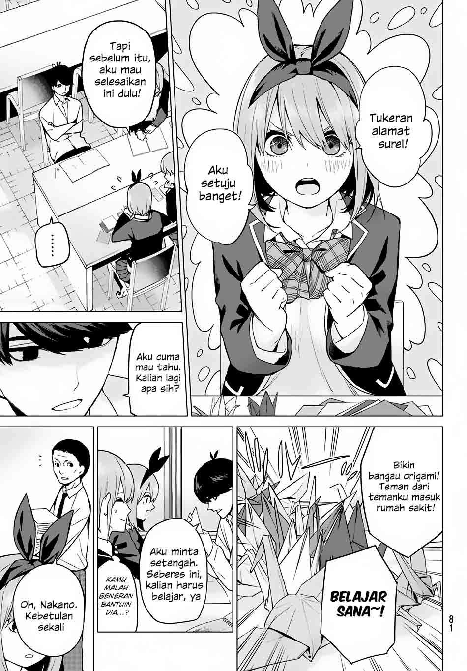 Go-toubun no Hanayome Chapter 13 Gambar 6