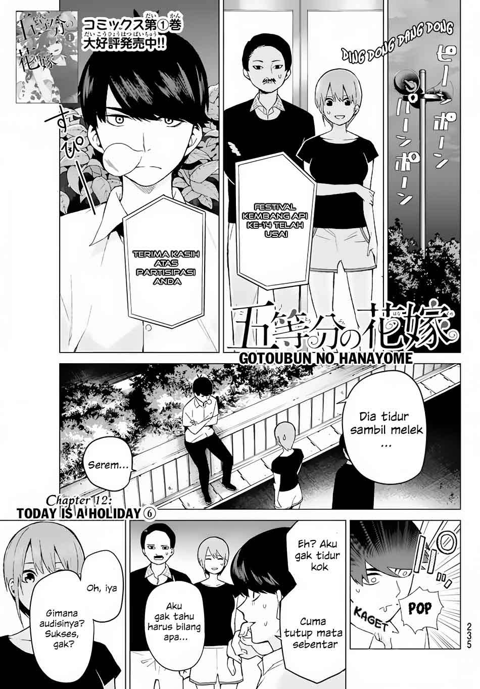 Manga Go-toubun no Hanayome Chapter 12 gambar nomor 2