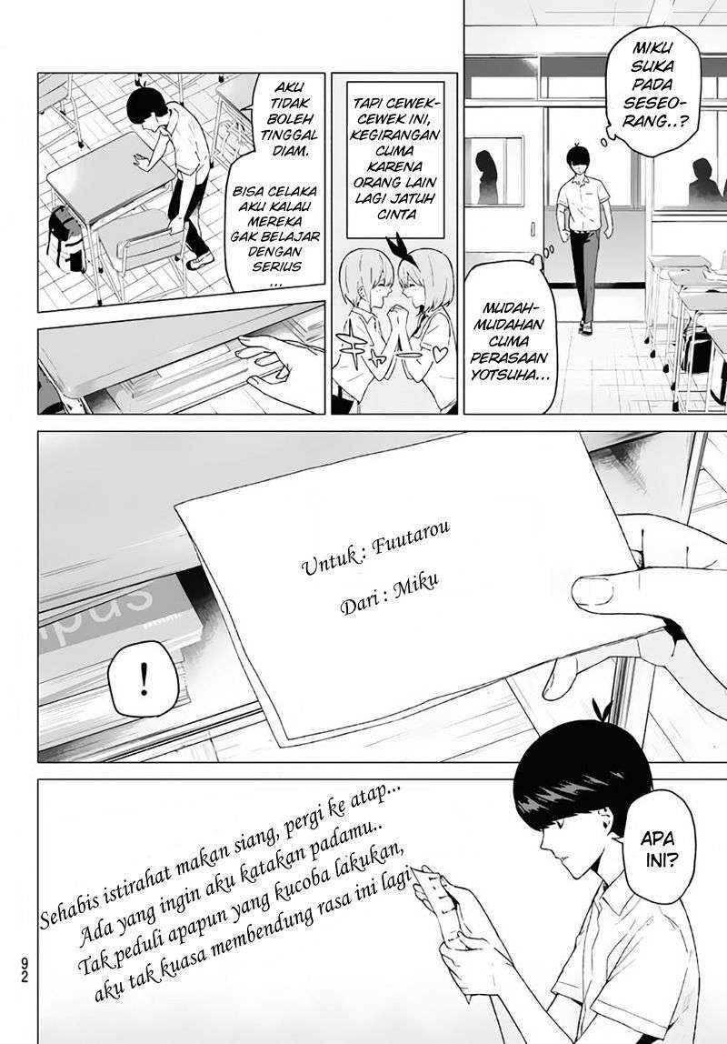 Go-toubun no Hanayome Chapter 3 Gambar 15