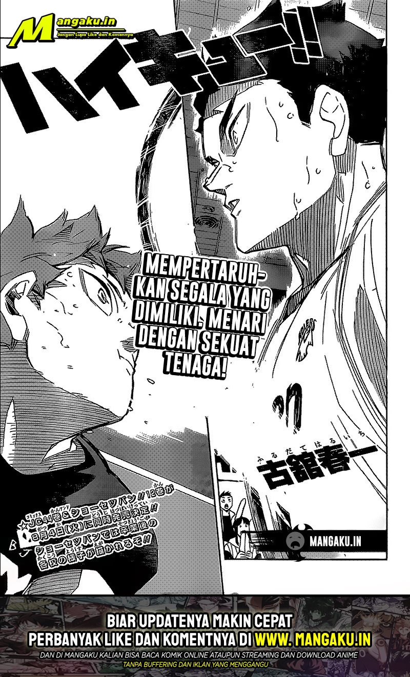 Manga Haikyuu!! Chapter 398 gambar nomor 2