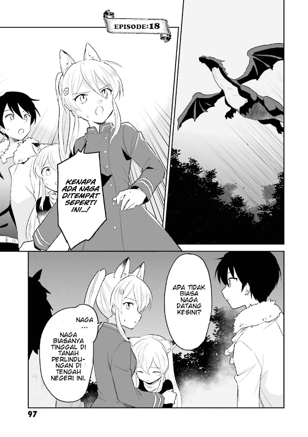 Komik Isekai wa Smartphone to Tomo ni. Chapter 18 gambar nomor 1