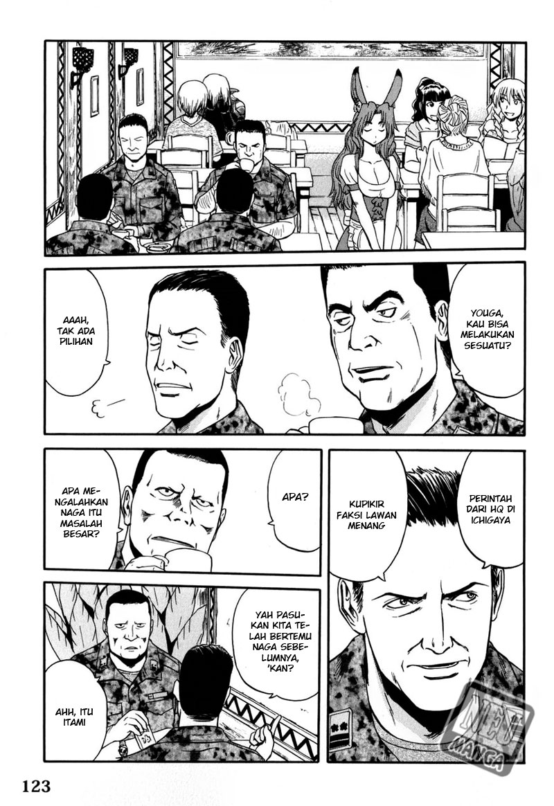 Gate – Jietai Kare no Chi nite Kaku Tatakeri Chapter 28 Gambar 14