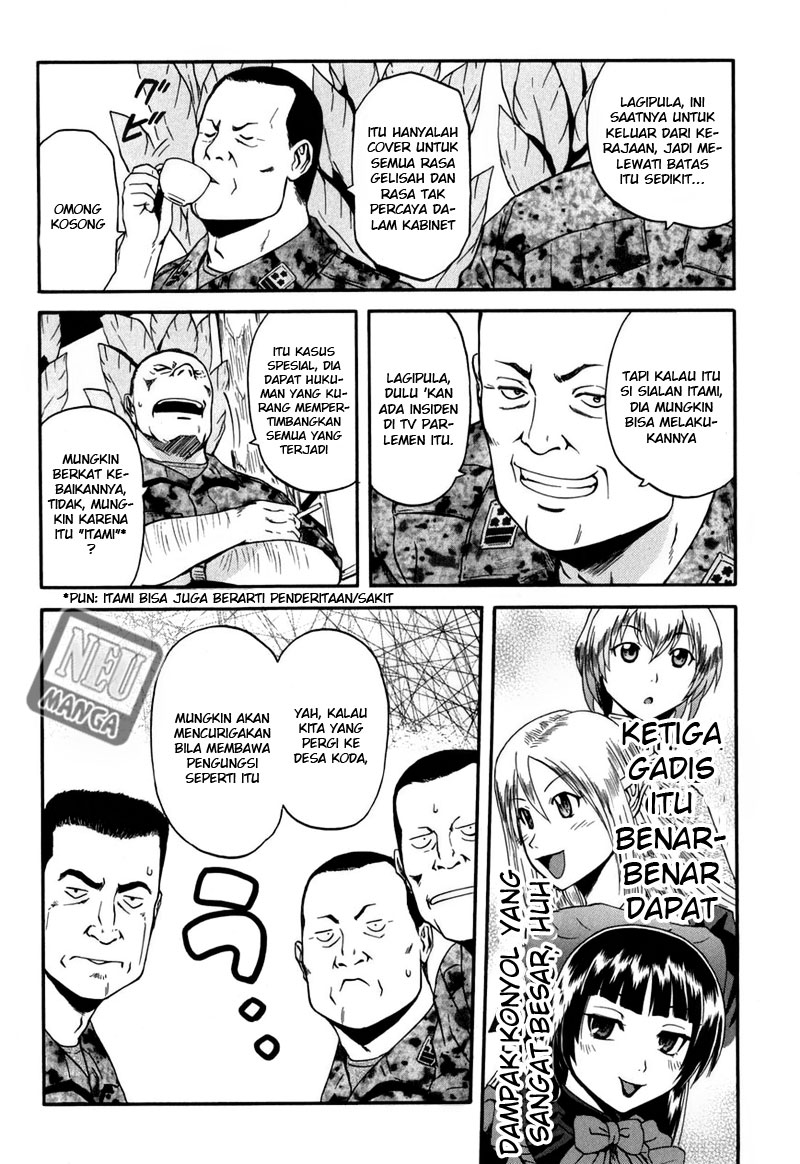 Gate – Jietai Kare no Chi nite Kaku Tatakeri Chapter 28 Gambar 15