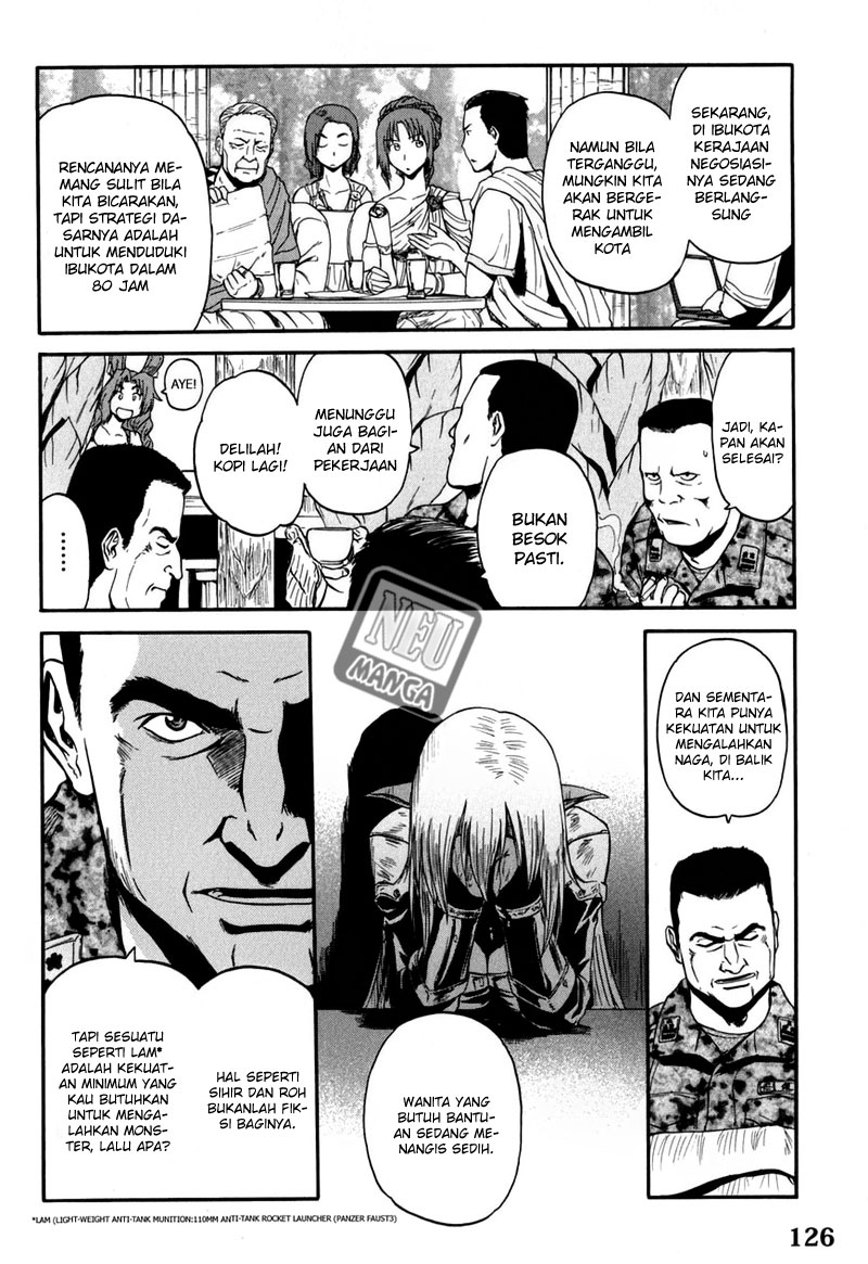 Gate – Jietai Kare no Chi nite Kaku Tatakeri Chapter 28 Gambar 17